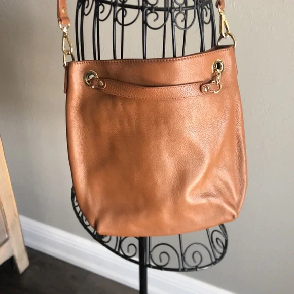 Michael Kors Caramel Leather Crossbody - Picture 2 of 9